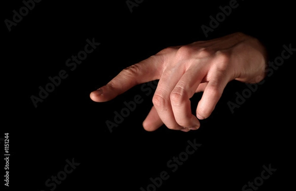 Obraz pointing finger