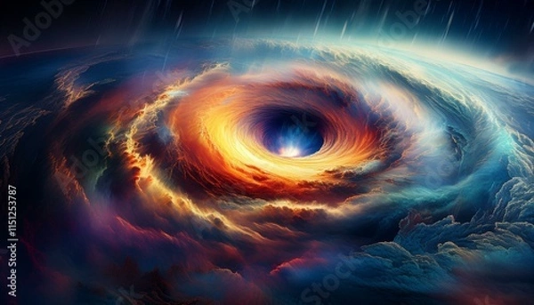 Fototapeta The eye's formation varies based on conditions.  
