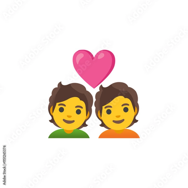 Obraz Loving Couple Emoji (Male)
