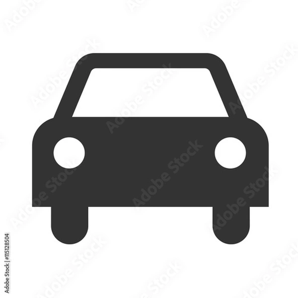 Obraz Car icon isolated on a white background. Vector illustration.