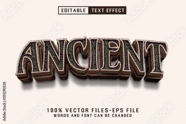 Obraz Ancient 3d Text - Editable Text Effect