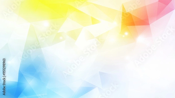 Obraz Bright and colorful abstract background with geometric shapes and gradients