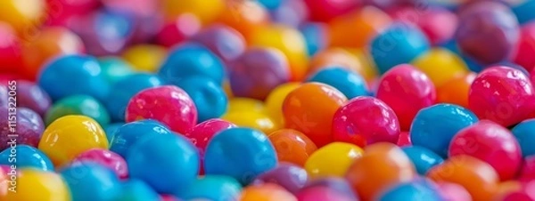 Obraz Close-Up of Colorful Balls in Soft Focus