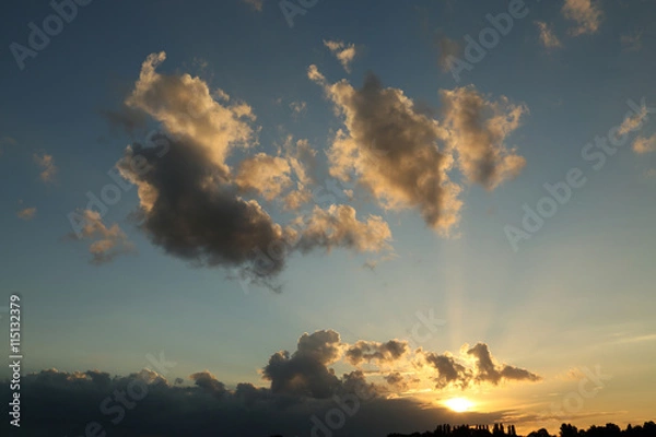 Fototapeta sunset sky