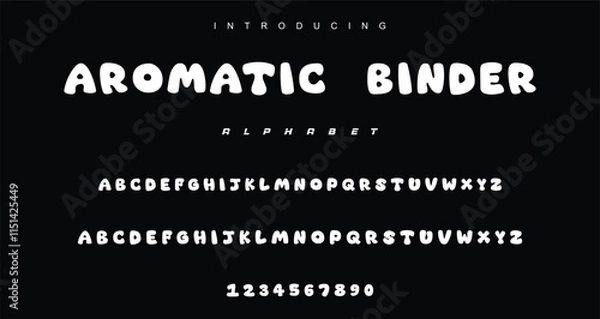 Fototapeta Cartoon alphabet, fat graffiti letters, juicy fun font for vibrant nursery logos, playful school headlines, lush Caribbean typography, round kiddie typographic design. Vector typeset