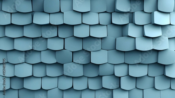 Fototapeta Abstract 3D Blue Scale Background