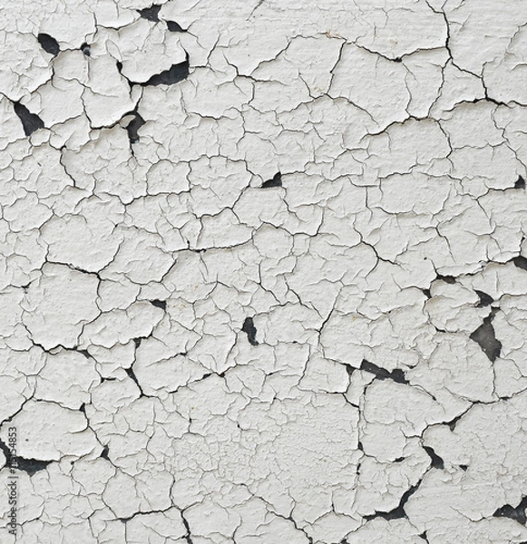 Fototapeta background of old wall with peel paint crack texture surface