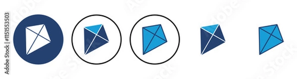 Obraz Kite icon vector. kite vector icon.