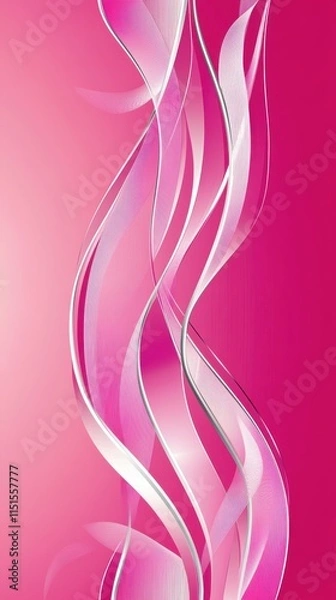 Fototapeta Pink Gradient Background with White Line