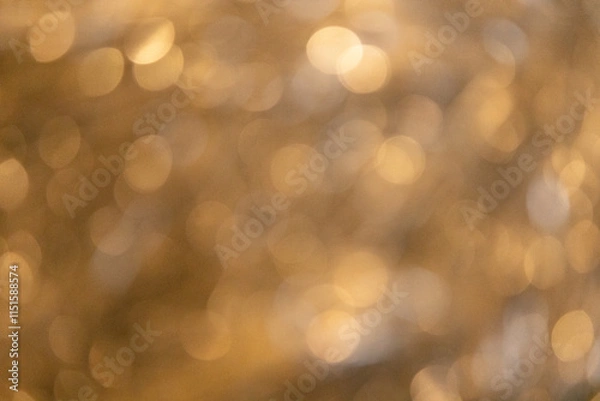 Obraz Festive golden bokeh background