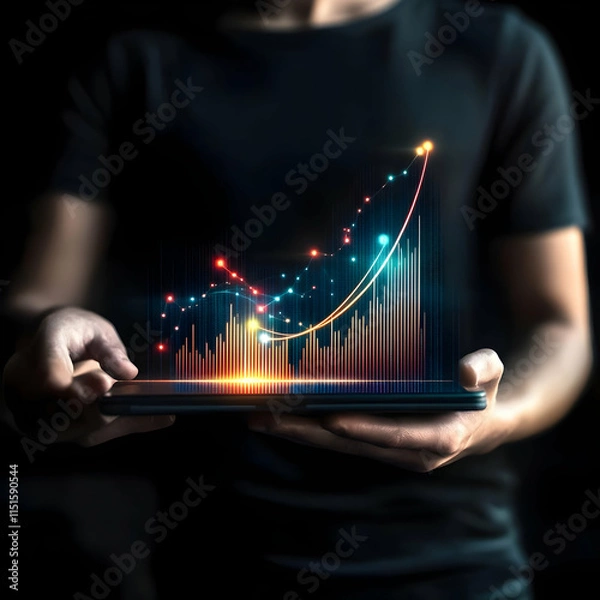 Obraz Digital Growth Illustration