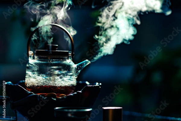 Fototapeta Tea in darkness