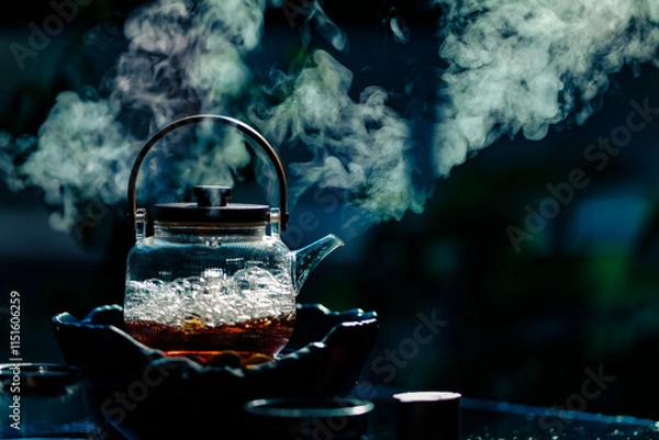 Fototapeta Tea in darkness