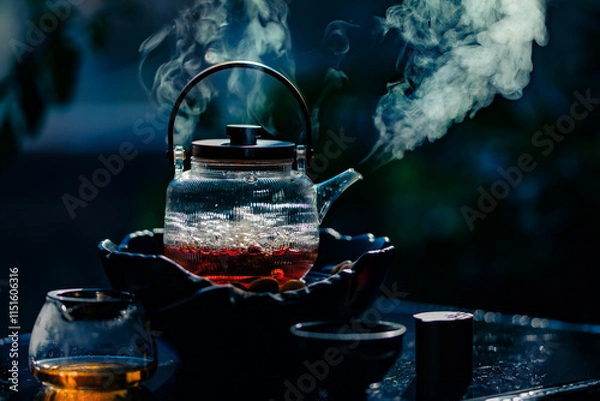 Fototapeta Tea in darkness