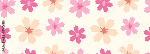 Obraz Spring flower pattern. Gentle floral background.