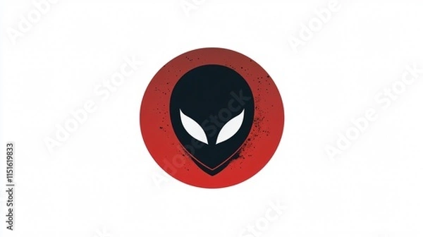 Fototapeta Unique Alien Sign 2D Vector Illustration for Creative Projects