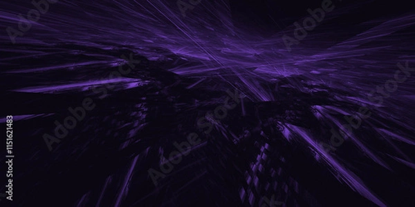 Fototapeta the black background with an abstract pattern resembles a spiral galaxy with twisting lights