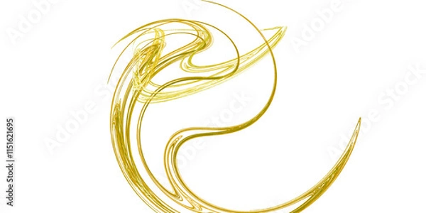 Fototapeta the black background with an abstract pattern resembles a spiral galaxy with twisting lights