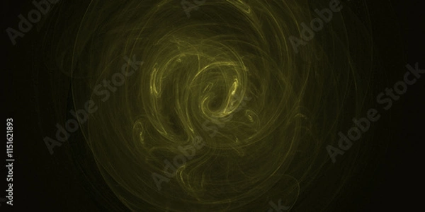 Fototapeta the black background with an abstract pattern resembles a spiral galaxy with twisting lights