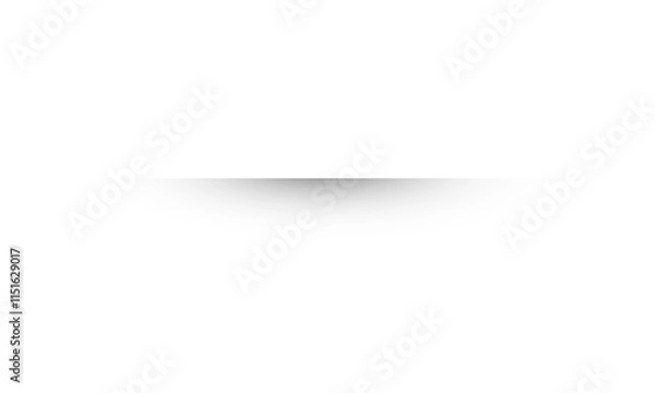 Fototapeta Realistic shadow and shadow effect. Poster, flyer, business card, banner shadow collection. PNG shadow isolated on transparent background. Stock royalty free.