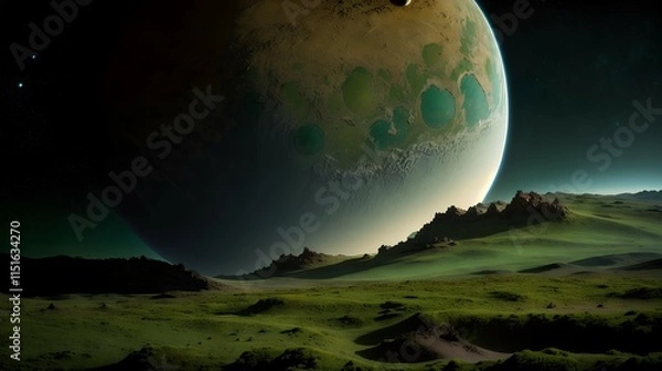 Obraz 緑のある未知の惑星