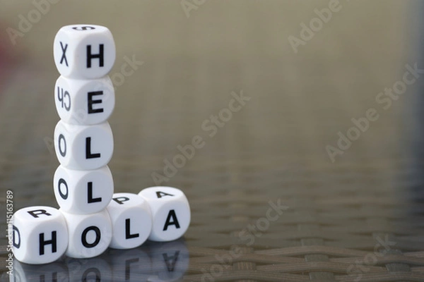 Fototapeta hello, hola