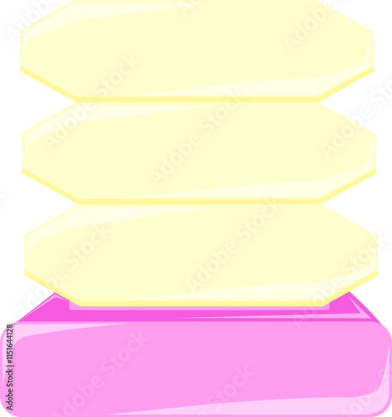 Fototapeta Blank Illustration Notes