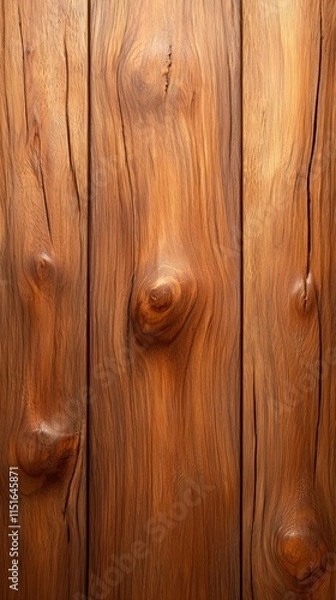 Fototapeta A close up of a wooden surface with knots