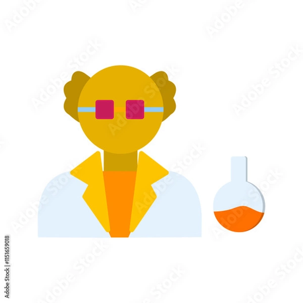 Fototapeta Scientist Vector Icon