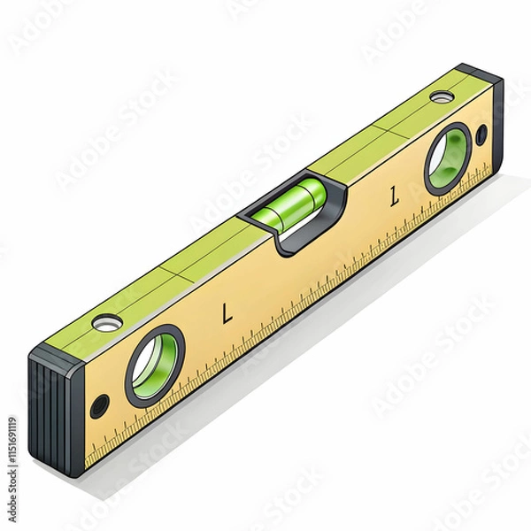 Fototapeta A spirit level is a tool used to determine if a surface is perfectly
