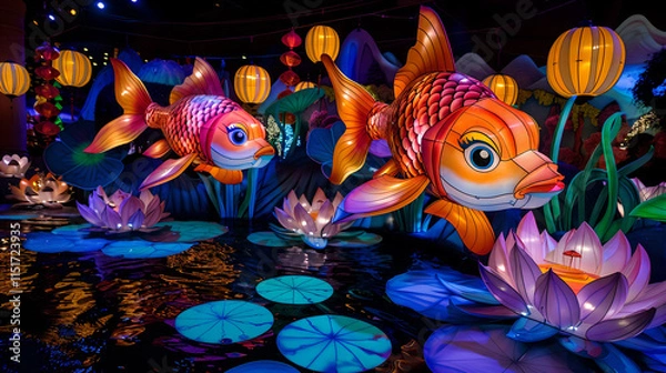 Fototapeta Festive lantern