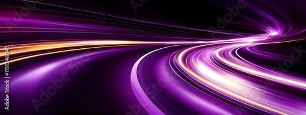 Fototapeta Abstract speed lines background, vector illustration, in the style of dark purple and blue color scheme