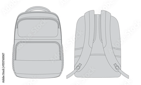 Obraz Backpack Vector Design