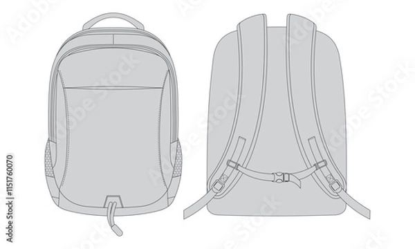 Obraz Backpack Vector Design