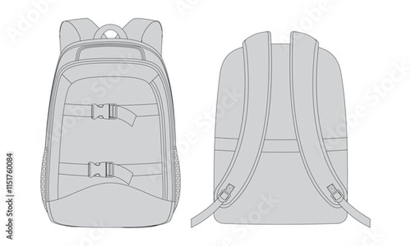 Obraz Backpack Vector Design