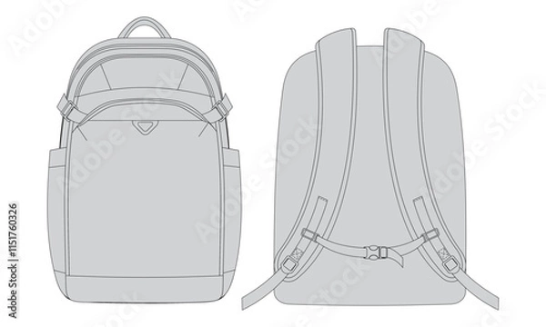 Obraz Backpack Vector Design