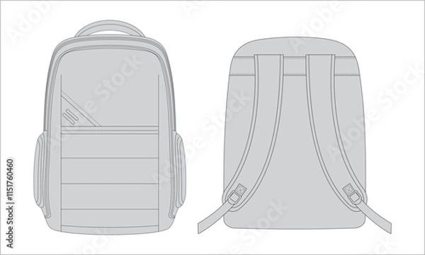 Obraz Backpack Vector Design