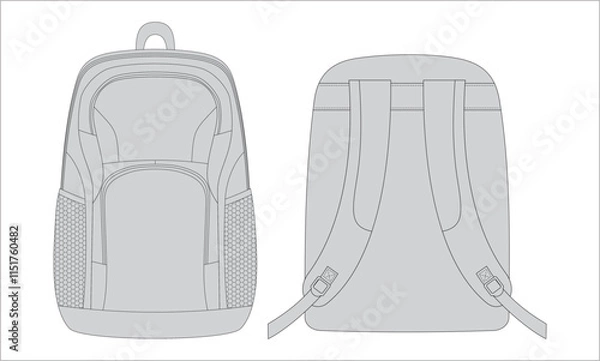 Obraz Backpack Vector Design