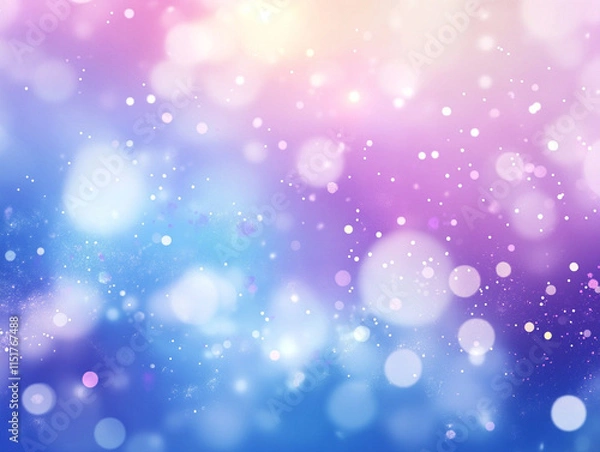 Fototapeta Dreamy abstract background with blurred bokeh lights in pastel colors