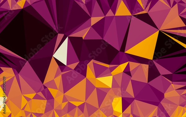 Fototapeta Abstract low poly background, geometry triangle