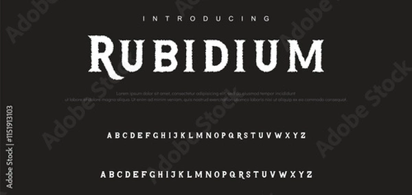 Obraz Luxury serif font in modern style. Elegant wedding alphabet letters font and number. Typography Luxury classic lettering serif fonts decorative vintage retro logo