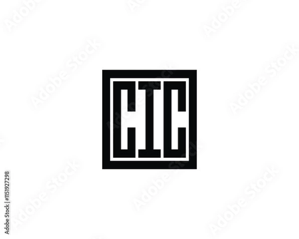 Fototapeta CIC logo design vector template. CIC