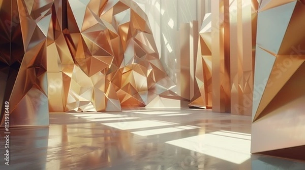 Obraz Low polygon abstract background