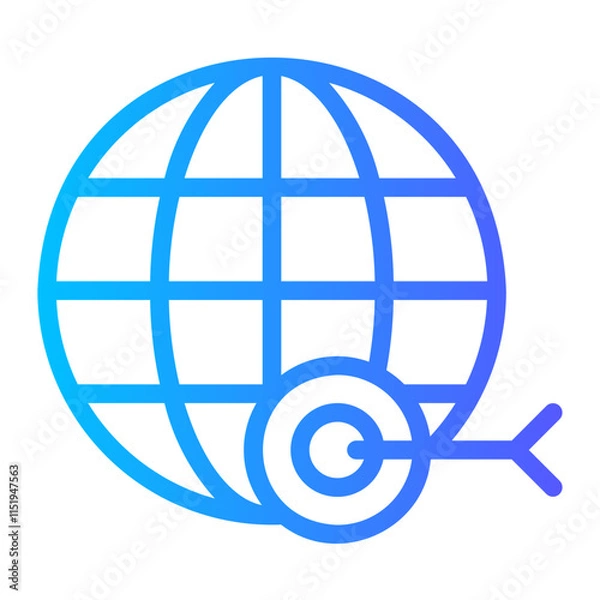 Fototapeta mission statement gradient icon