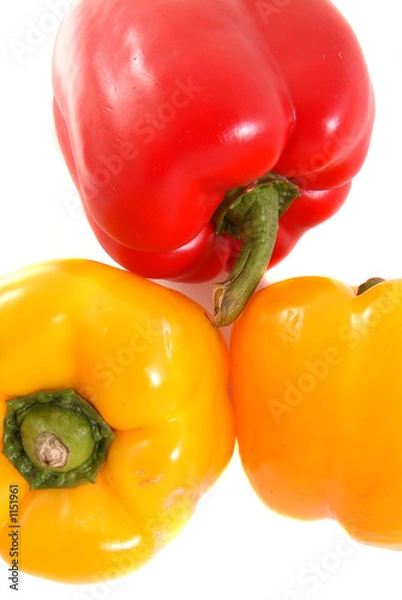 Obraz yellow and red peppers
