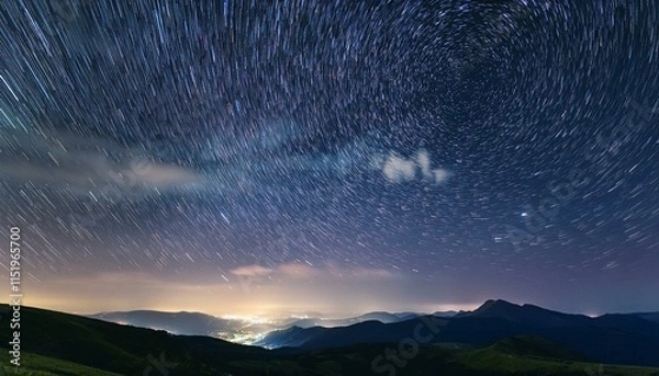 Fototapeta summary night time sky