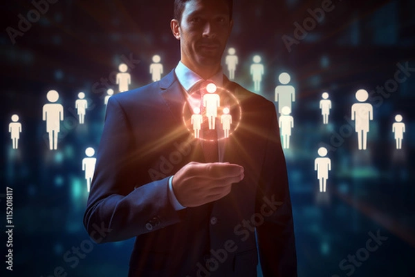 Obraz Leadership Concept: Selecting the Right Talent