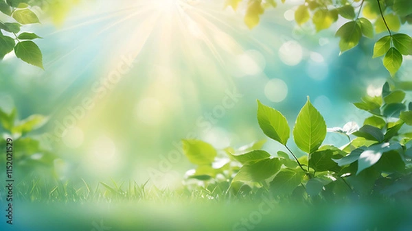 Fototapeta image of natural abstract background closeup,plant, botany, green,flora, flower, macro, texture, tree branch, garden, summer,