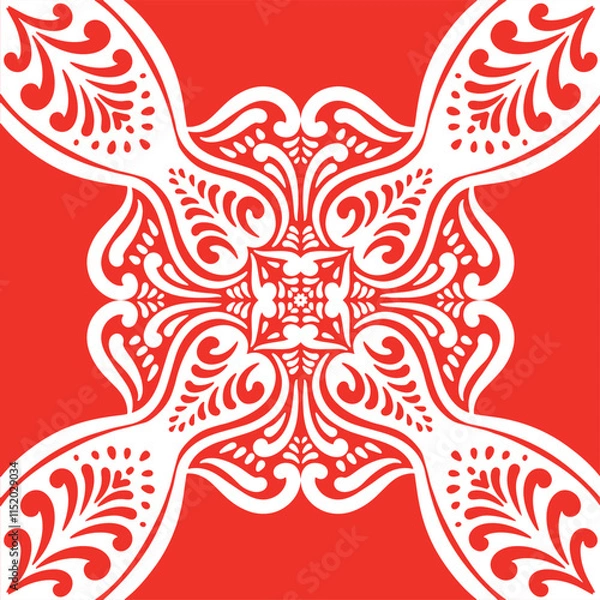 Fototapeta Adobe Illustrator Artwork Artistic pattern in Christmas style is suitable for textiles and decor, Seamless pattern vector hand drawn