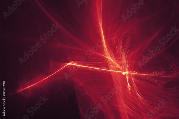Fototapeta purple red glow energy wave.